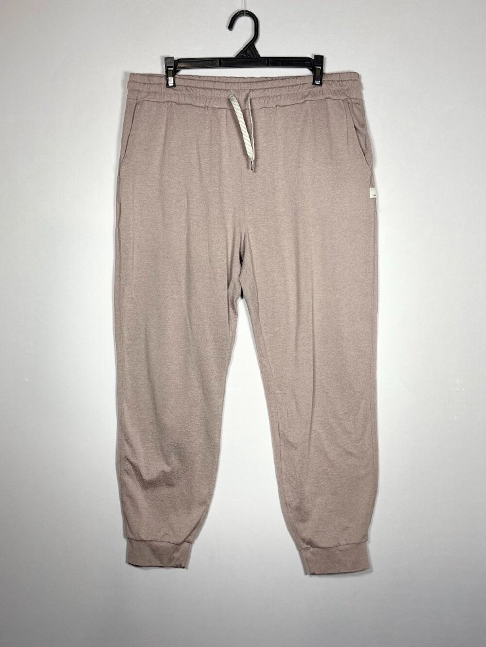 Vuori Performance DreamKnit Heathered Taupe Pink Jogger Womens Size XL